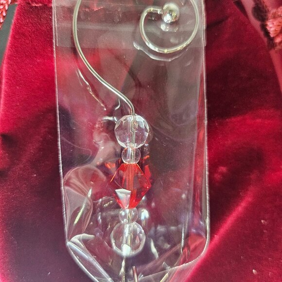 Waterford Crystal Our First Christmas 2016 Ornament With Velvet Pouch And Box - Picture 4 of 10